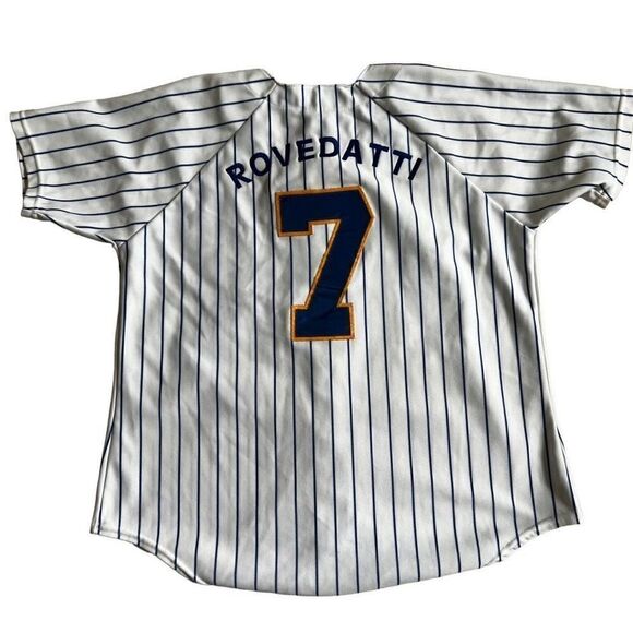 VINTAGE 80s 90 Shirt Womens Short Sleeve Baseball PV 7. Made in USA - Picture 8 of 9